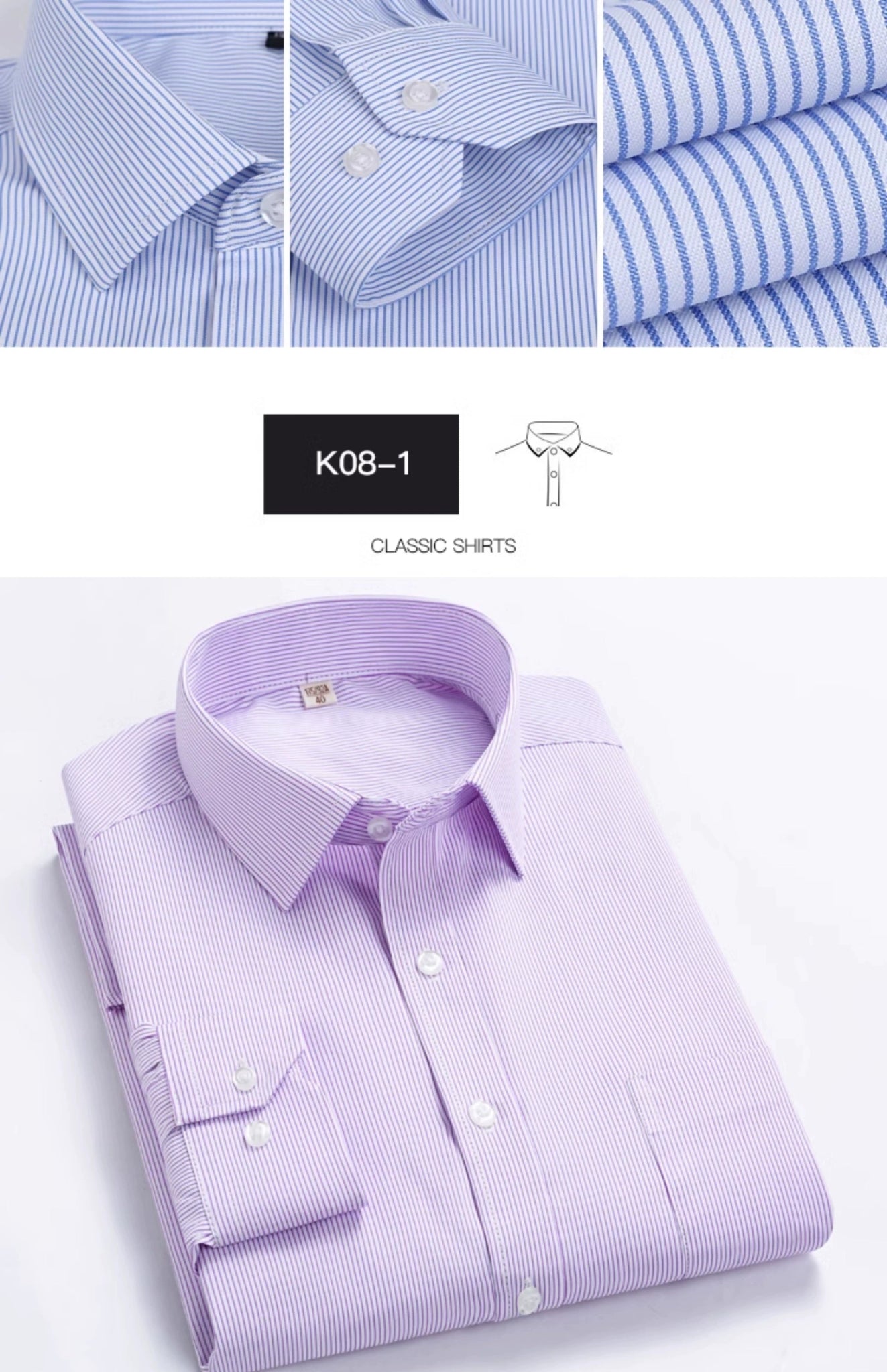 Father, Middle - Aged and Elderly, Extra Fat, Dad, Long Sleeves Shirt - PratSN