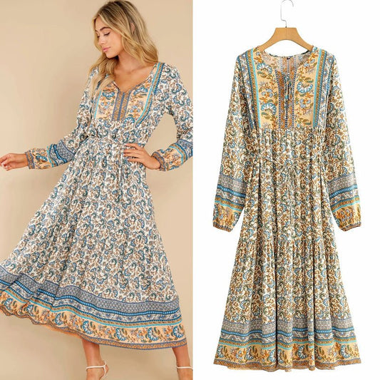 Floral lace - up dresses - PratSN