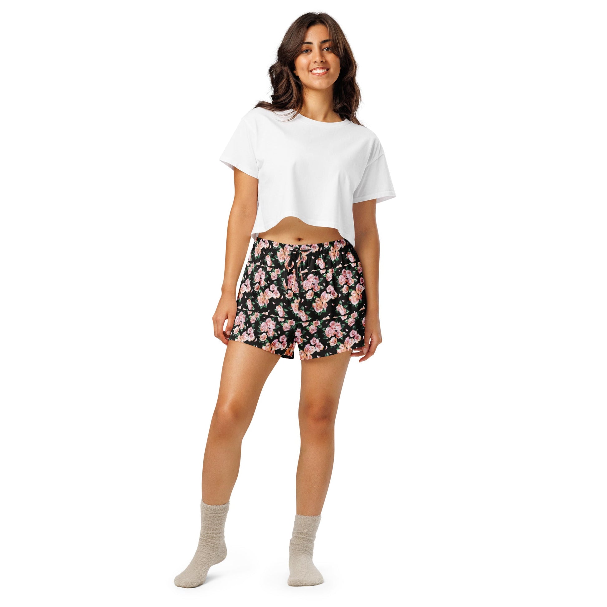 Floral Pattern - Women’s pajama shorts - PratSN