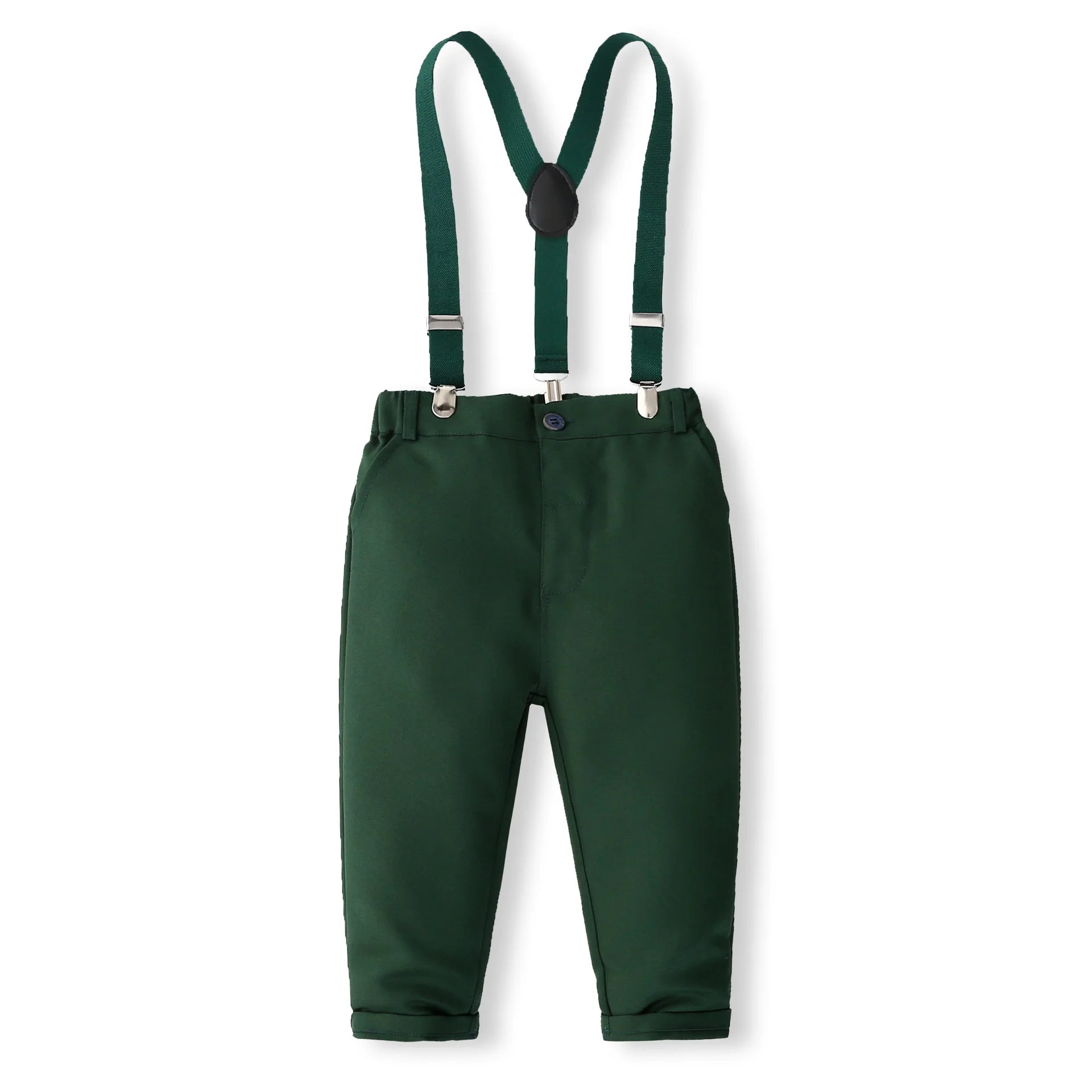 Formal Wedding Clothing Sets for Baby Boy Outfit Infant 3 6 12 18 24M Bodysuit Suspender Suit Toddler Kid Birthday Party Costume - PratSN
