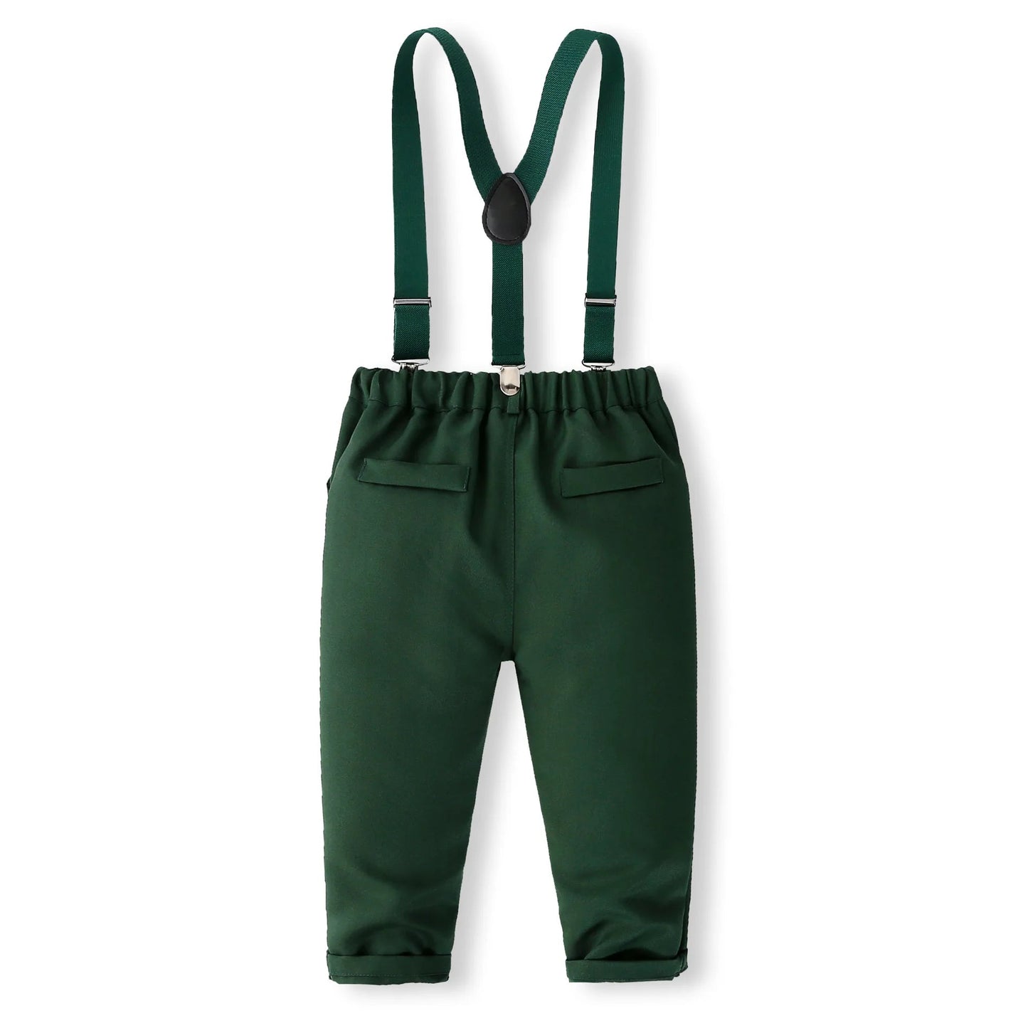 Formal Wedding Clothing Sets for Baby Boy Outfit Infant 3 6 12 18 24M Bodysuit Suspender Suit Toddler Kid Birthday Party Costume - PratSN