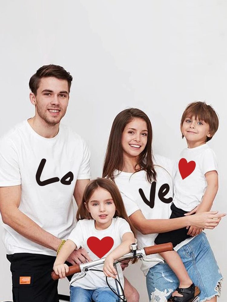 Fried Street Parent - Child Clothes Baby Family Three Or Four Summer Clothes 2025 New Arrival Western Style Mother - Daughter Matching Outfit Mother - Child Suit Short Sleeve T-shirt - PratSN