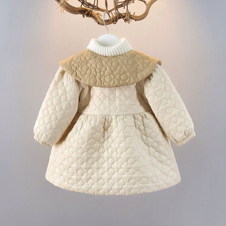 Girl 2 Children Fleece - lined Small Cotton - Padded Clothes Birthday Party 1 Baby Girl Coat 3 Children 2 Cotton - Padded Children Clothes Fashionable Winter Clothes Baby Quilt Coat Go out - PratSN