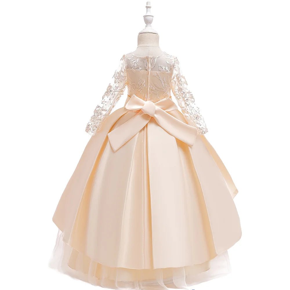Girl Birthday Dress Autumn, Spring, Winter Princess Skirt Wedding Host Evening Dress Catwalk Dress - PratSN