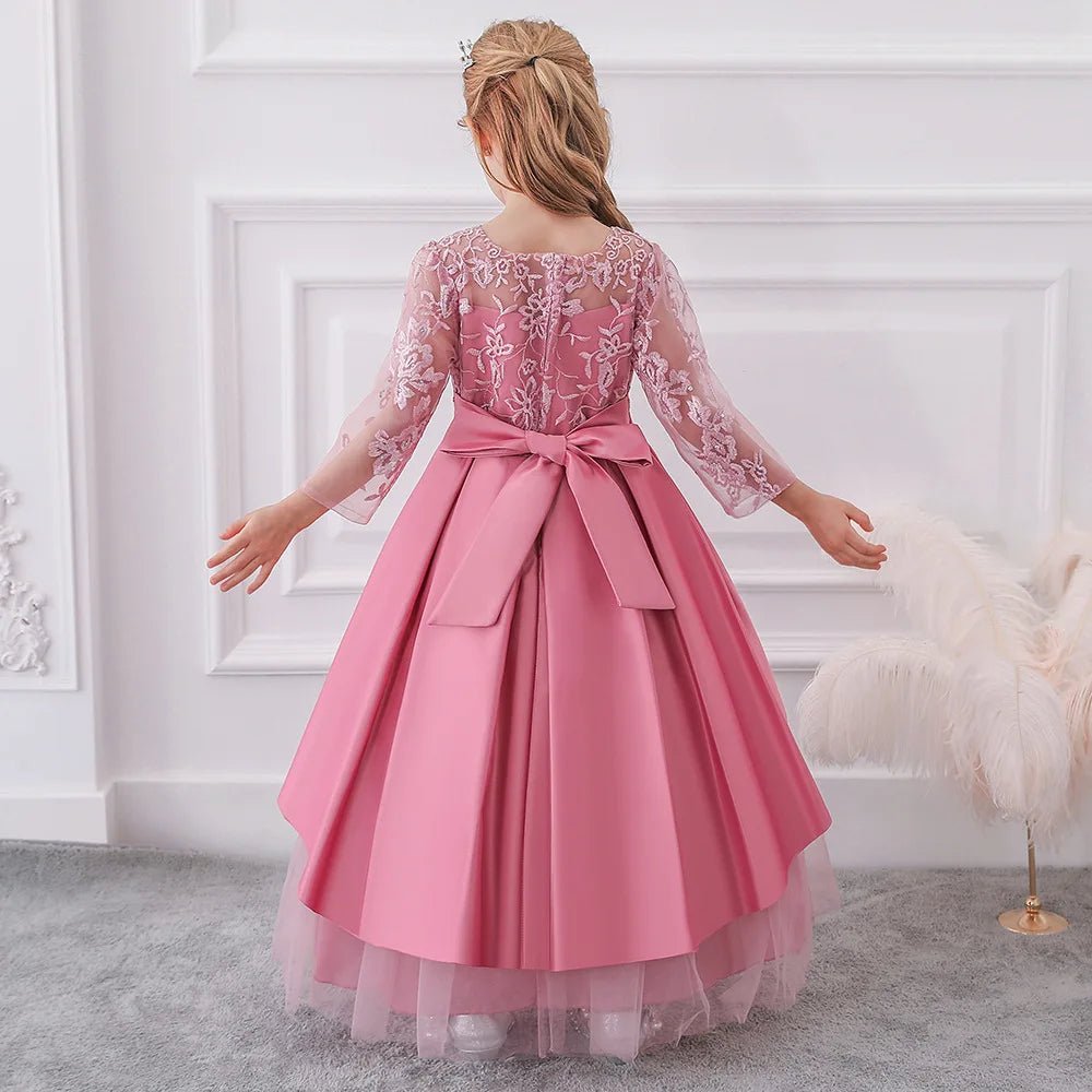 Girl Birthday Dress Autumn, Spring, Winter Princess Skirt Wedding Host Evening Dress Catwalk Dress - PratSN