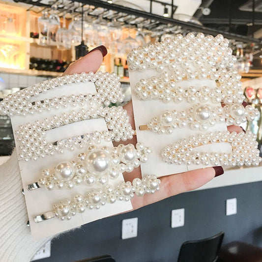 Girl Simulated Pearl Hair Clips For Hairpins\ - PratSN
