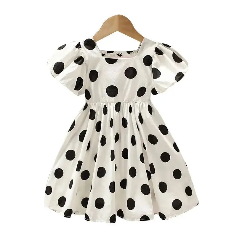 Girls Baby Dress Summer 2025 New Children's Short Sleeve Dress Little Girls Korean Princess Dress Fashion Black Dress2 - 9Y - PratSN