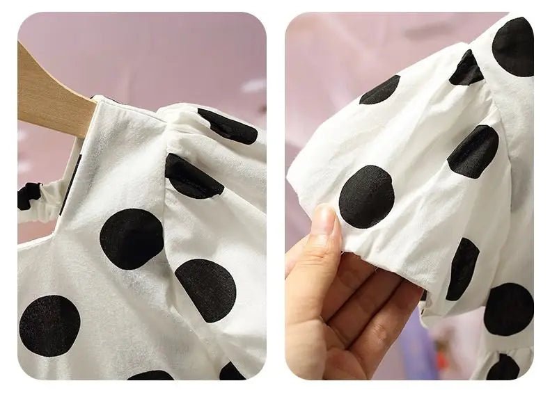 Girls Baby Dress Summer 2025 New Children's Short Sleeve Dress Little Girls Korean Princess Dress Fashion Black Dress2 - 9Y - PratSN