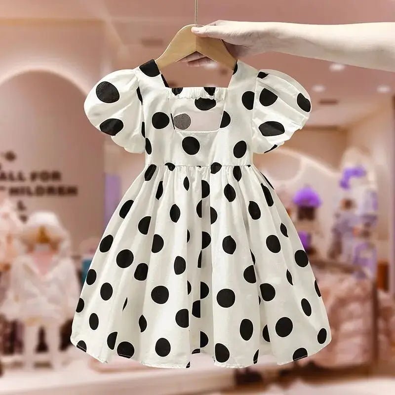 Girls Baby Dress Summer 2025 New Children's Short Sleeve Dress Little Girls Korean Princess Dress Fashion Black Dress2 - 9Y - PratSN