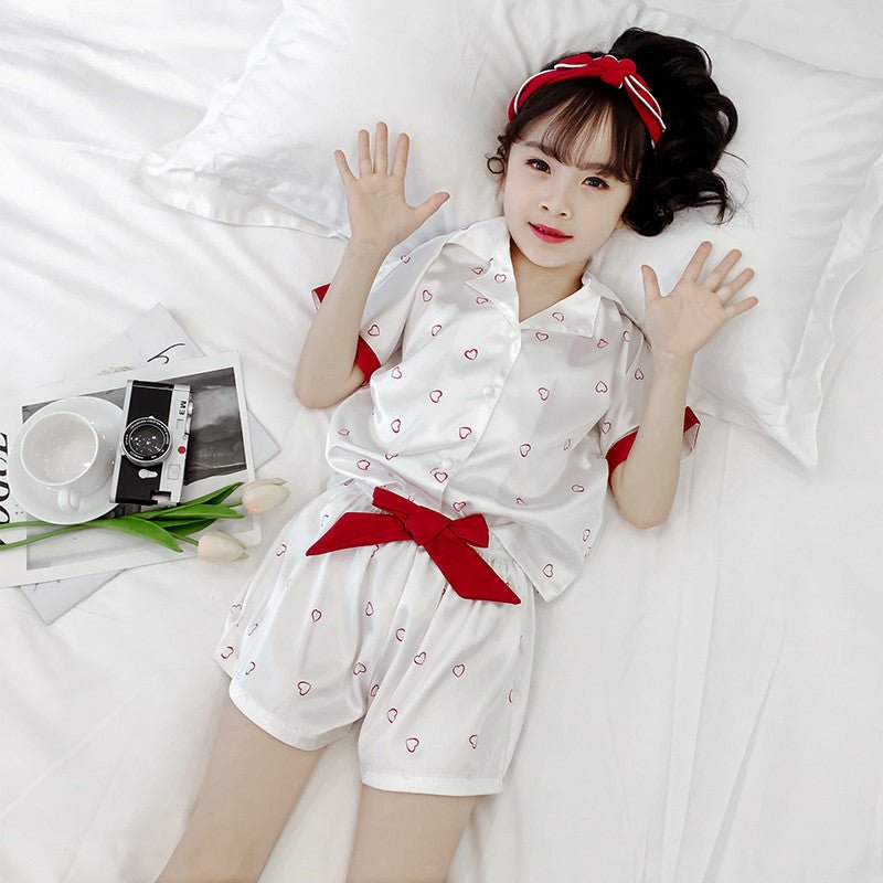 Girls summer cartoon pajamas set - PratSN