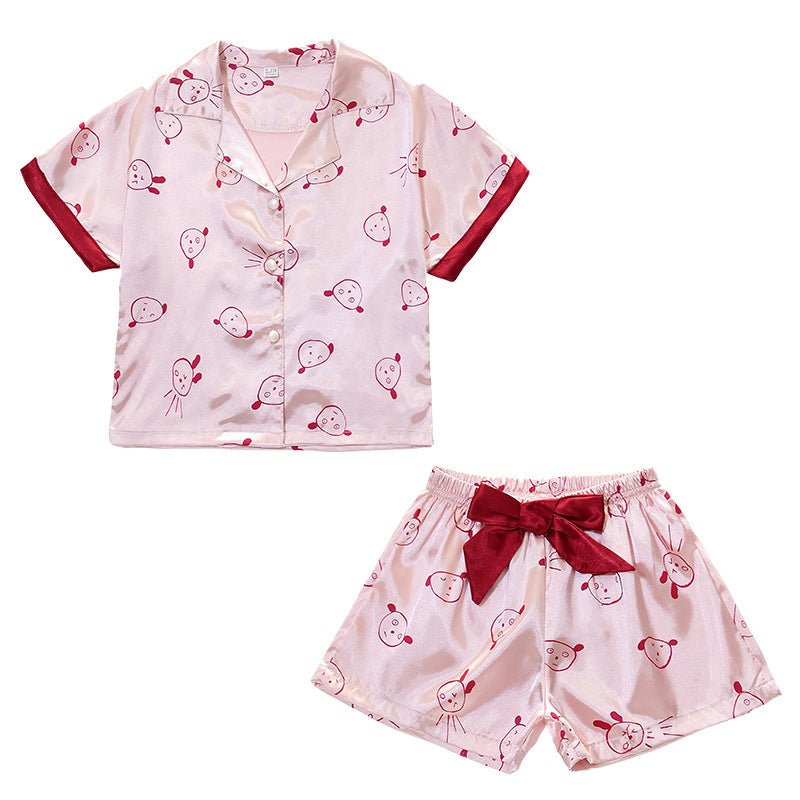 Girls summer cartoon pajamas set - PratSN