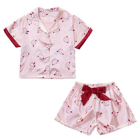 Girls summer cartoon pajamas set - PratSN