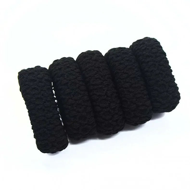 Hairdressing Tools Black Rubber Band Hair Ties/Rings/Ropes Gum Springs Ponytail Holders Hair Accessories Elastic Hair Band - PratSN