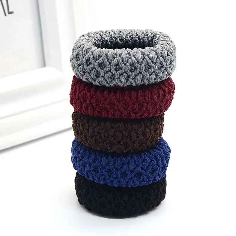 Hairdressing Tools Black Rubber Band Hair Ties/Rings/Ropes Gum Springs Ponytail Holders Hair Accessories Elastic Hair Band - PratSN