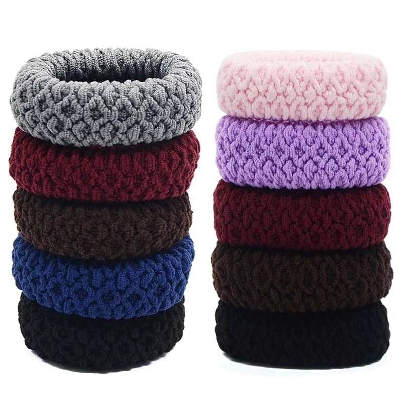 Hairdressing Tools Black Rubber Band Hair Ties/Rings/Ropes Gum Springs Ponytail Holders Hair Accessories Elastic Hair Band - PratSN