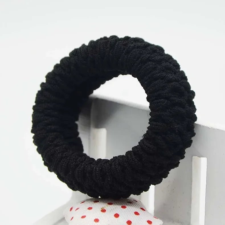 Hairdressing Tools Black Rubber Band Hair Ties/Rings/Ropes Gum Springs Ponytail Holders Hair Accessories Elastic Hair Band - PratSN