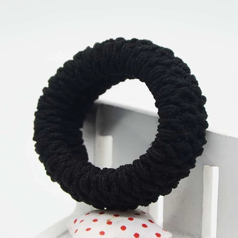 Hairdressing Tools Black Rubber Band Hair Ties/Rings/Ropes Gum Springs Ponytail Holders Hair Accessories Elastic Hair Band - PratSN