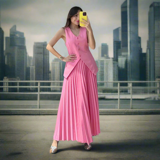 Half - length Dress Elegant Women's Two - piece Suit - PratSN