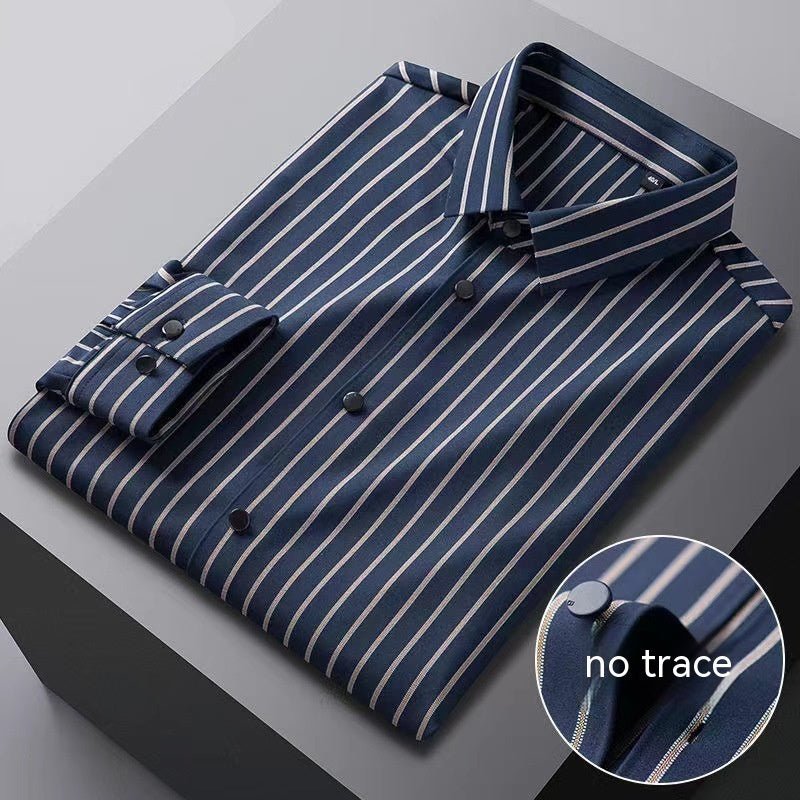 High Elastic Seamless Striped Shirt For Men - PratSN