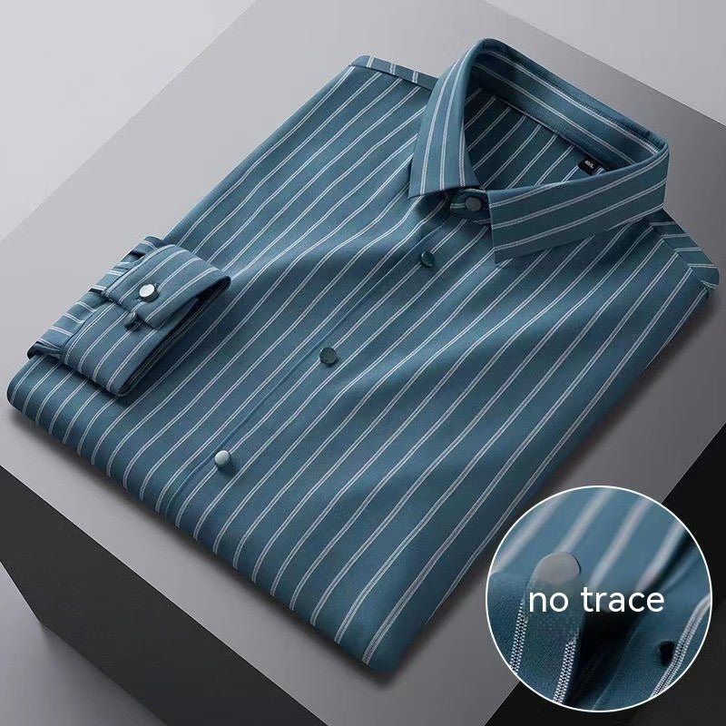 High Elastic Seamless Striped Shirt For Men - PratSN