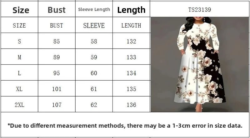 High Waist plus Size Swing Skirt with kets Long Ele Sle Women's Dr Casual Busin Suitable Polyester Fiber - PratSN