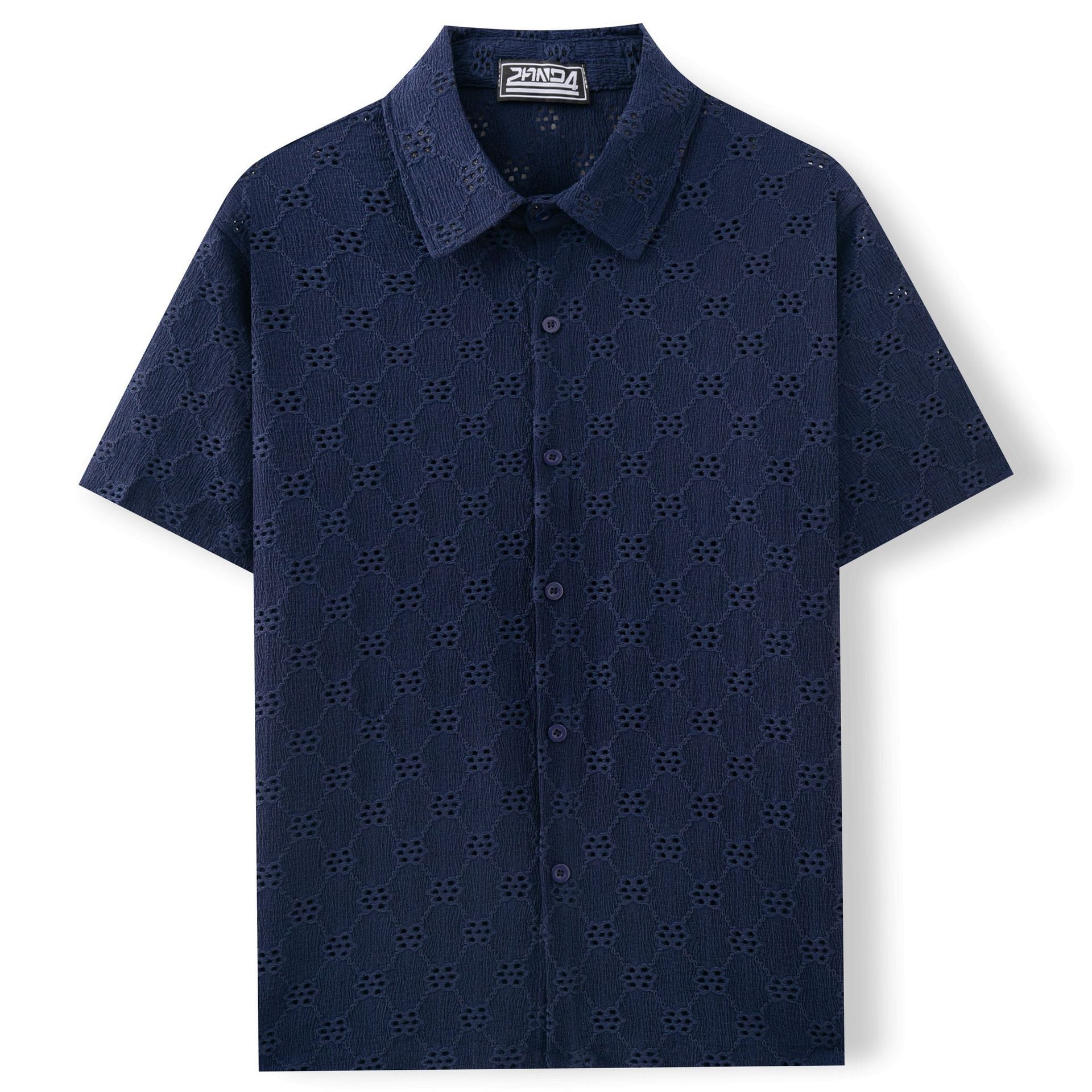 Hollow Jacquard Summer Casual Short Sleeve - PratSN