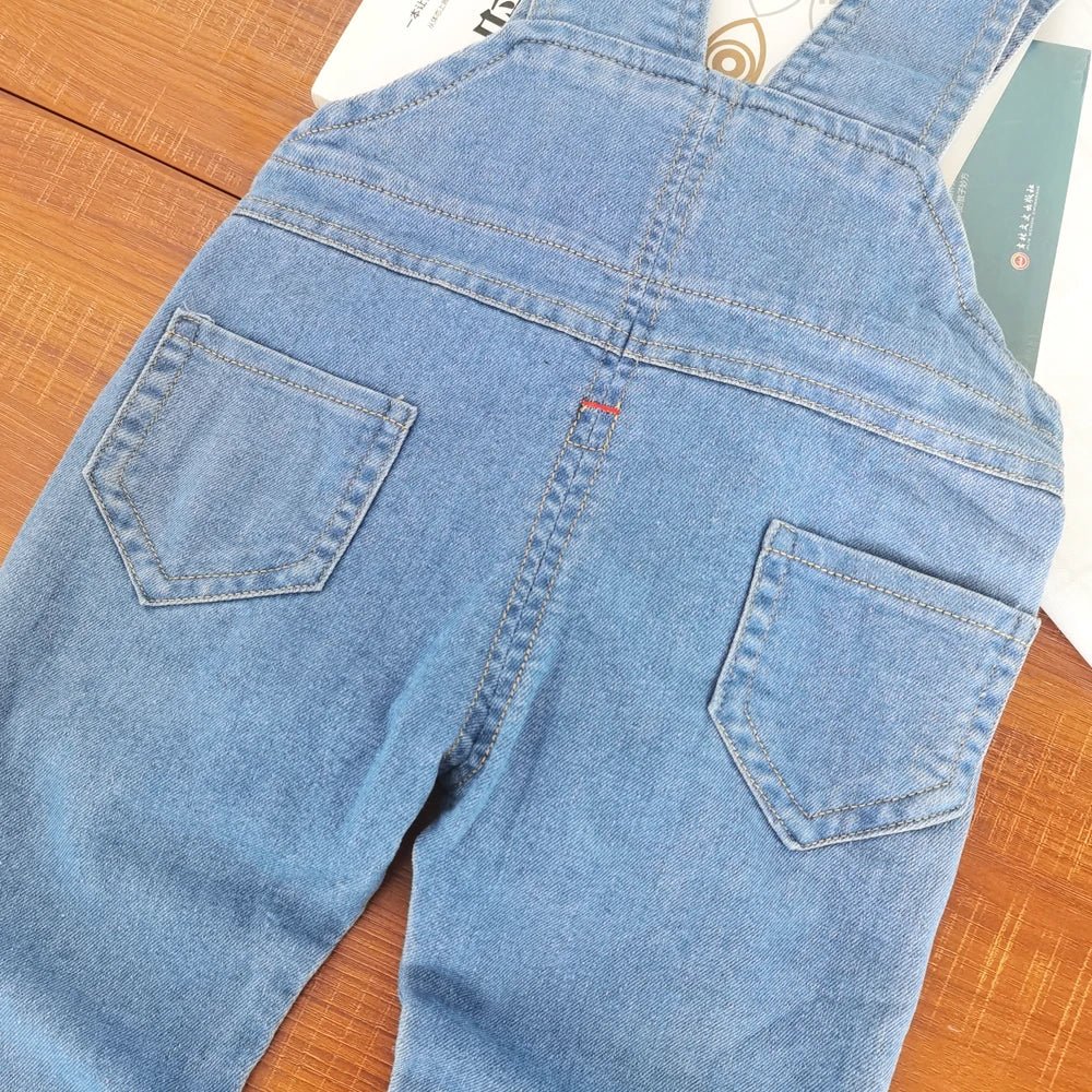 IENENS Toddler Baby Overalls Boys Long Pants Light Blue Denim Dungarees Kids Girl Jeans Jumpsuit Clothes Infant Bottoms 0 - 3Y - PratSN