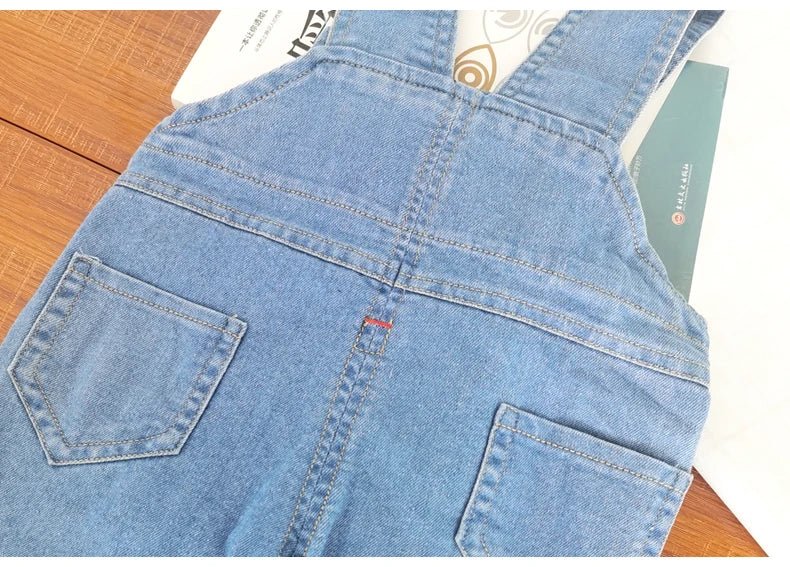 IENENS Toddler Baby Overalls Boys Long Pants Light Blue Denim Dungarees Kids Girl Jeans Jumpsuit Clothes Infant Bottoms 0 - 3Y - PratSN