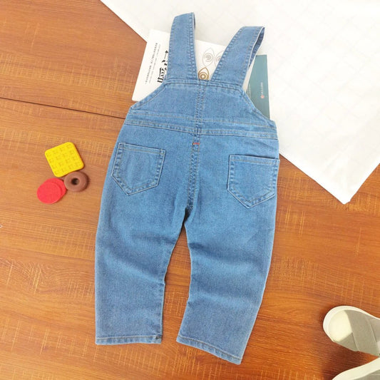 IENENS Toddler Baby Overalls Boys Long Pants Light Blue Denim Dungarees Kids Girl Jeans Jumpsuit Clothes Infant Bottoms 0 - 3Y - PratSN