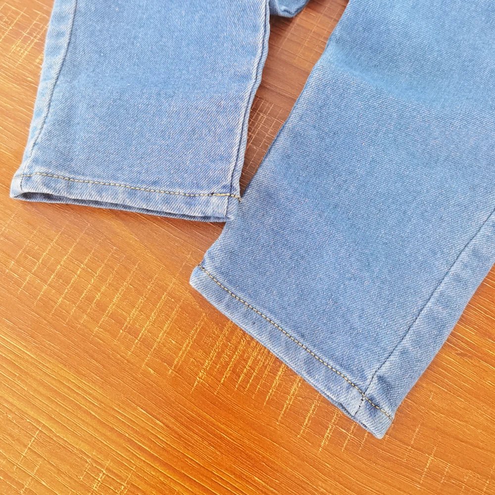 IENENS Toddler Baby Overalls Boys Long Pants Light Blue Denim Dungarees Kids Girl Jeans Jumpsuit Clothes Infant Bottoms 0 - 3Y - PratSN
