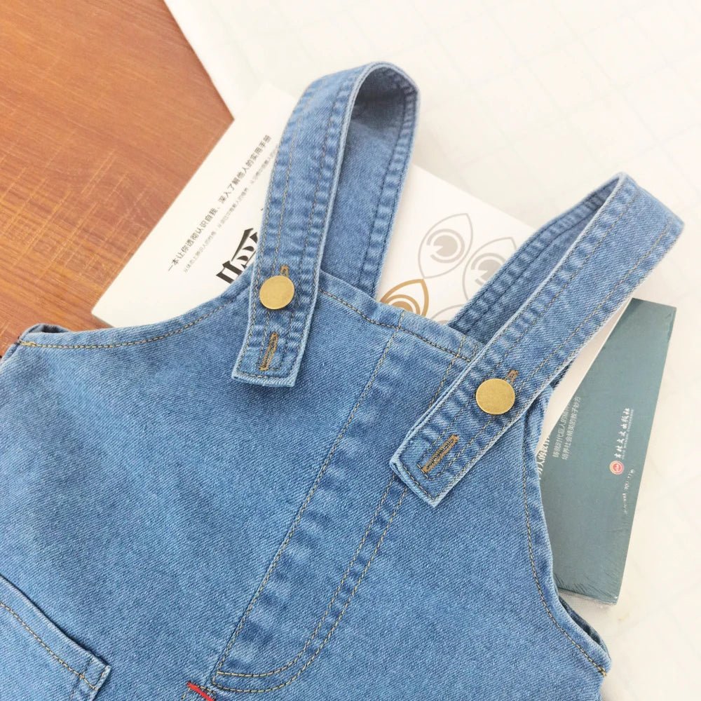 IENENS Toddler Baby Overalls Boys Long Pants Light Blue Denim Dungarees Kids Girl Jeans Jumpsuit Clothes Infant Bottoms 0 - 3Y - PratSN