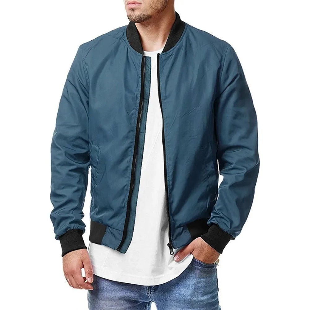 Jackets, Bomber Spring Fall Cross - border Casual Trend Coats,New Fashion Spring And Autumn Men All Sports Casual Stand Collar - PratSN