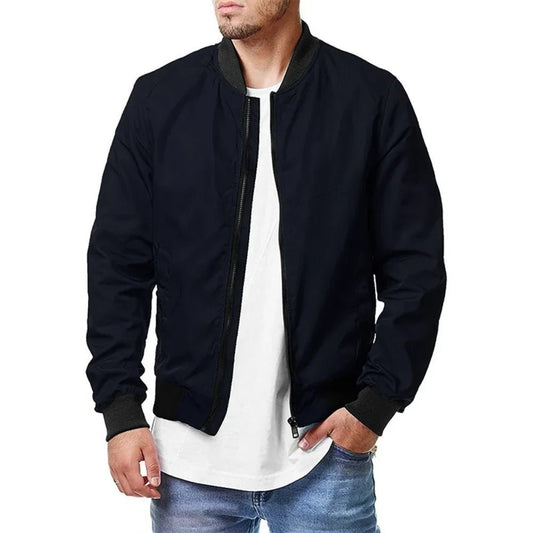 Jackets, Bomber Spring Fall Cross - border Casual Trend Coats,New Fashion Spring And Autumn Men All Sports Casual Stand Collar - PratSN