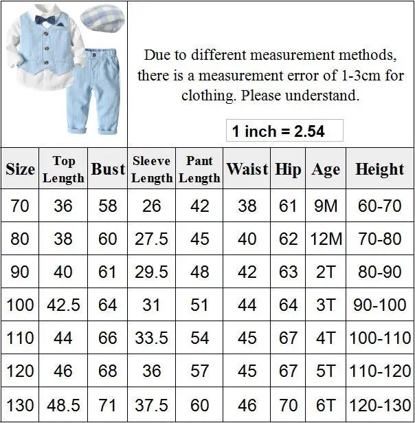 Kid Boy Formal Birthday Outfit Suit Toddler Gentleman Wedding Striped Vest Shirt 1 - 6 Years Baby Pants Boys Ceremony Outerwear - PratSN