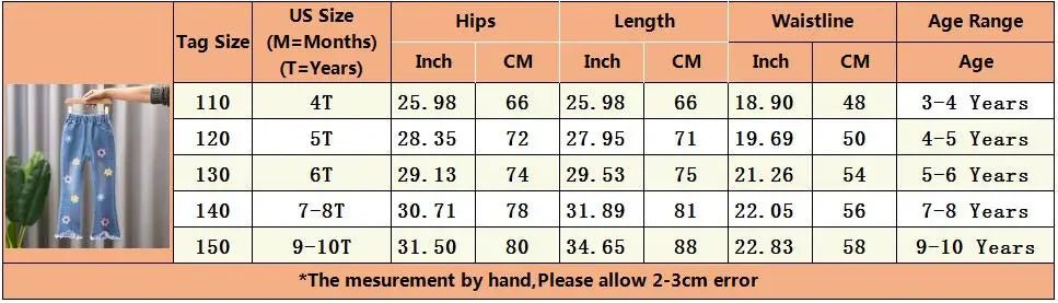 Kids Baby Girls Cowboy Pants Spring Autumn Baby Girls Jeans Casual Girls Jeans Children Clothing Kids Bell - bottoms Jeans - PratSN