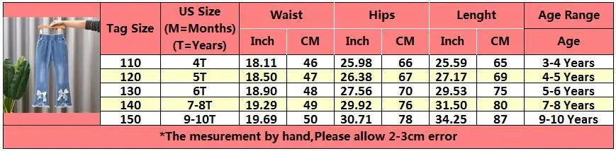 Kids Baby Girls Cowboy Pants Spring Autumn Baby Girls Jeans Casual Girls Jeans Children Clothing Kids Bell - bottoms Jeans - PratSN