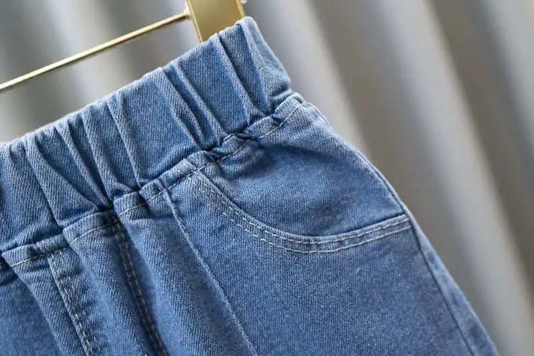 Kids Baby Girls Cowboy Pants Spring Autumn Baby Girls Jeans Casual Girls Jeans Children Clothing Kids Bell - bottoms Jeans - PratSN