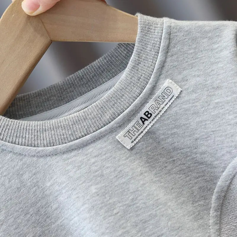Kids Boys Sweater Suit Spring Autumn Clothing Children's Fashion Sportswear Suit Children's Clothing Boy's Baby Top Pants 2PCS - PratSN