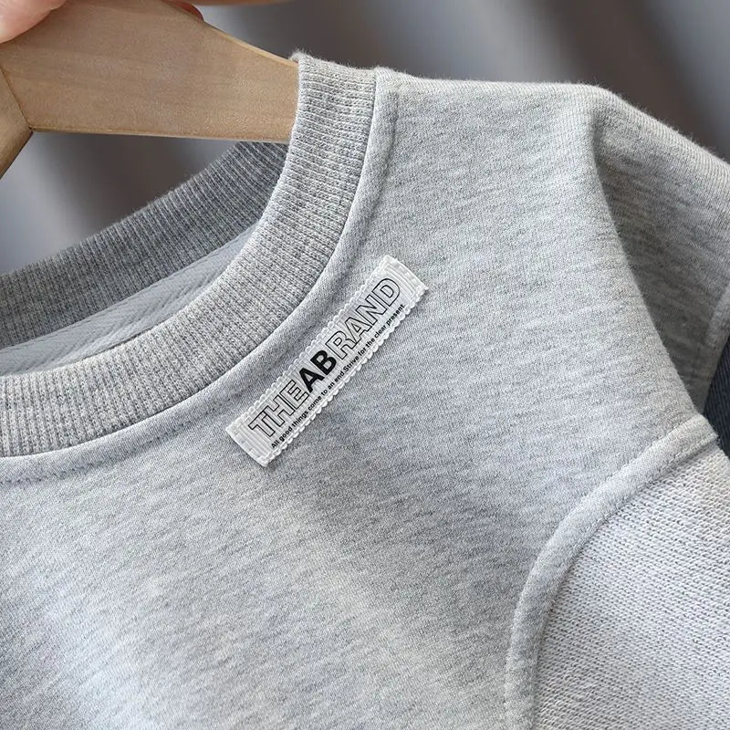 Kids Boys Sweater Suit Spring Autumn Clothing Children's Fashion Sportswear Suit Children's Clothing Boy's Baby Top Pants 2PCS - PratSN