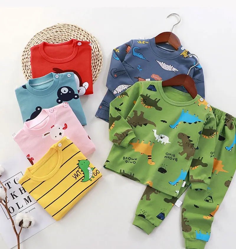Kids Clothes Children Sets Children's Clothing Boys Girls CottonAutumn winter Clothing Pants Sleepwear Underwear Christmas Gift - PratSN