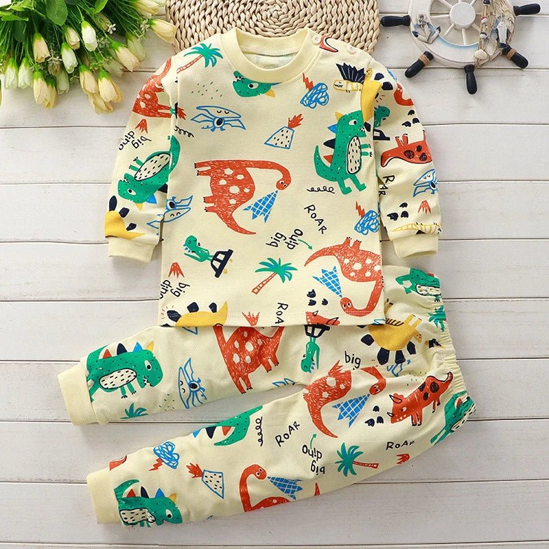 Kids Clothes Children Sets Children's Clothing Boys Girls CottonAutumn winter Clothing Pants Sleepwear Underwear Christmas Gift - PratSN