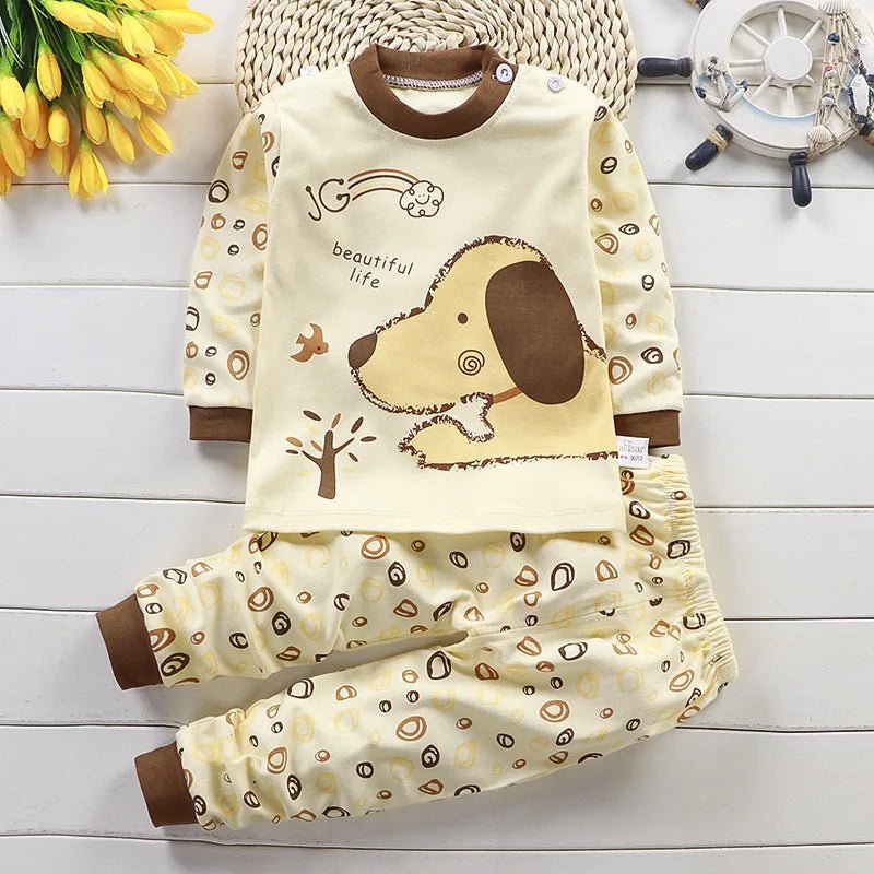 Kids Clothes Children Sets Children's Clothing Boys Girls CottonAutumn winter Clothing Pants Sleepwear Underwear Christmas Gift - PratSN
