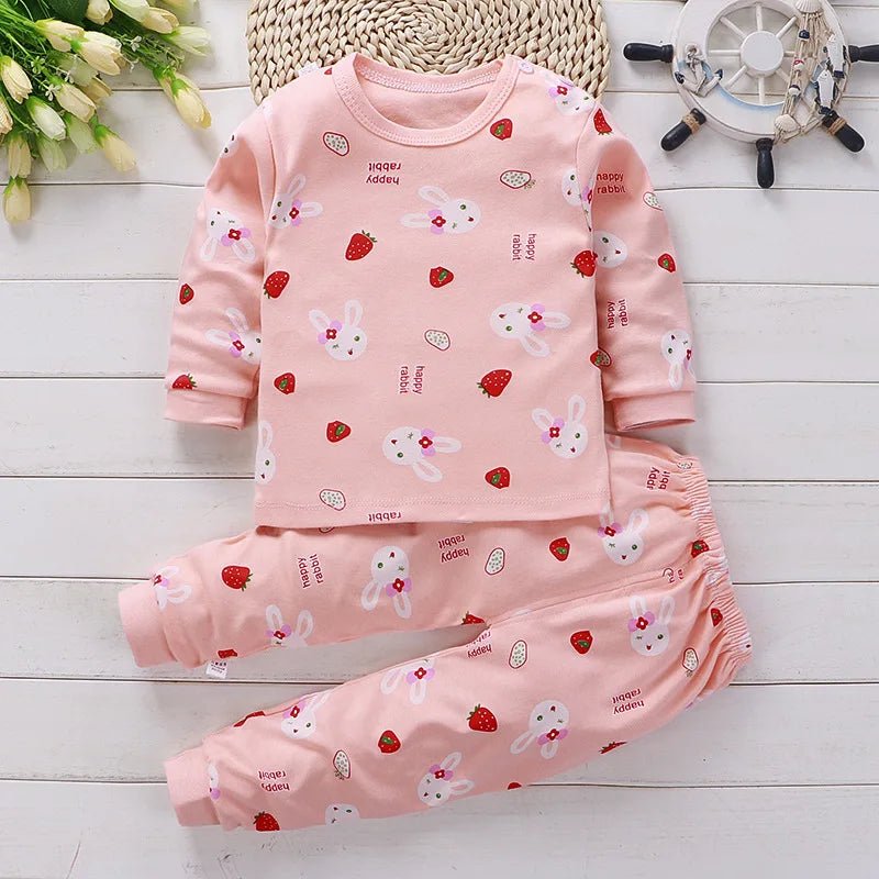 Kids Clothes Children Sets Children's Clothing Boys Girls CottonAutumn winter Clothing Pants Sleepwear Underwear Christmas Gift - PratSN