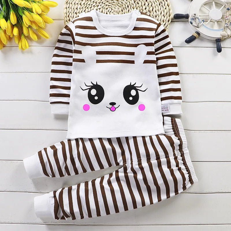 Kids Clothes Children Sets Children's Clothing Boys Girls CottonAutumn winter Clothing Pants Sleepwear Underwear Christmas Gift - PratSN