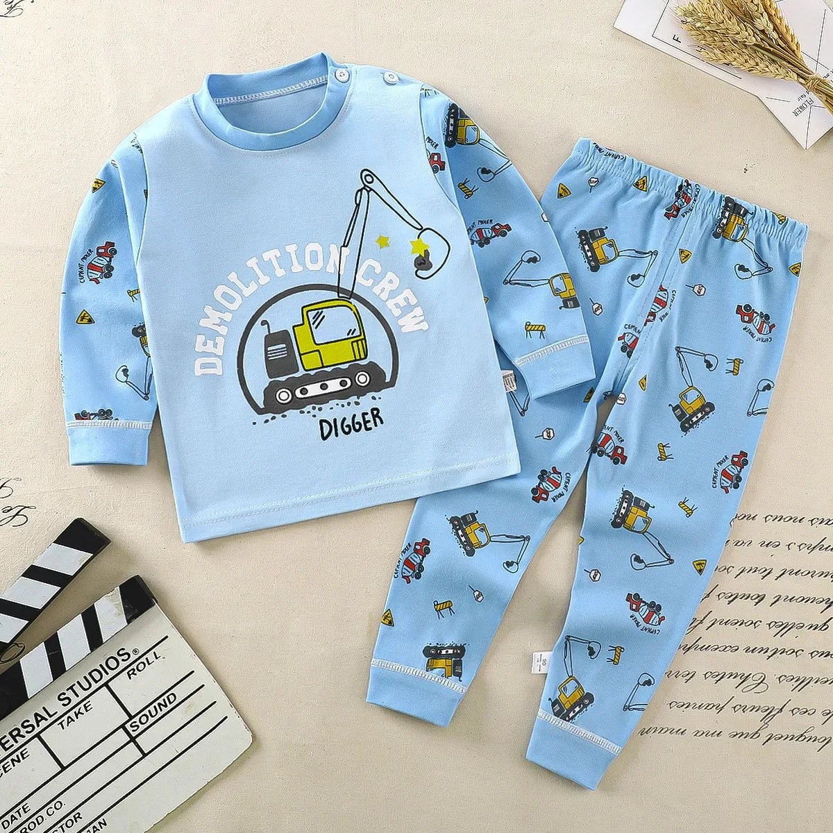 Kids Clothes Children Sets Children's Clothing Boys Girls CottonAutumn winter Clothing Pants Sleepwear Underwear Christmas Gift - PratSN