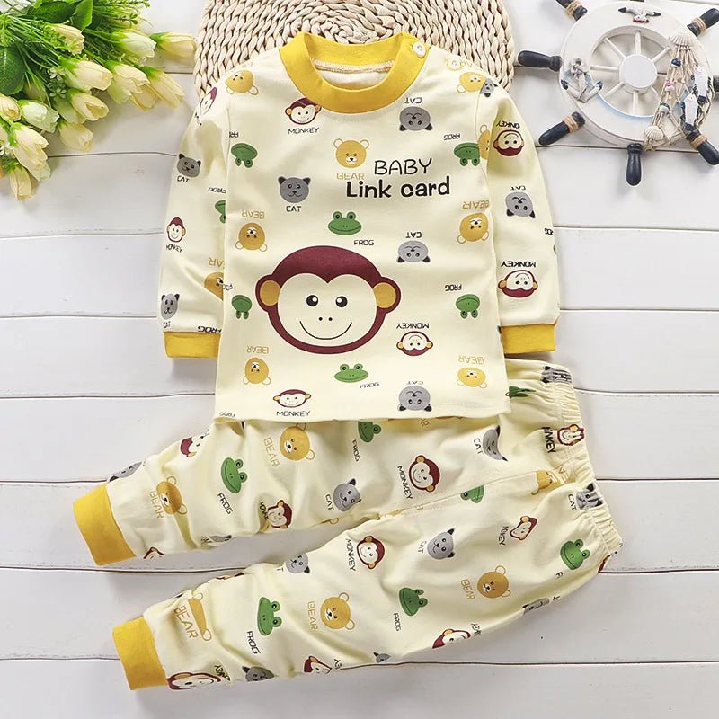 Kids Clothes Children Sets Children's Clothing Boys Girls CottonAutumn winter Clothing Pants Sleepwear Underwear Christmas Gift - PratSN