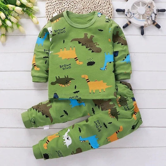 Kids Clothes Children Sets Children's Clothing Boys Girls CottonAutumn winter Clothing Pants Sleepwear Underwear Christmas Gift - PratSN