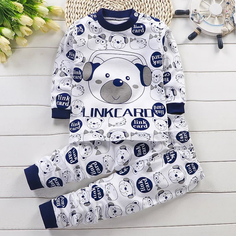 Kids Clothes Children Sets Children's Clothing Boys Girls CottonAutumn winter Clothing Pants Sleepwear Underwear Christmas Gift - PratSN