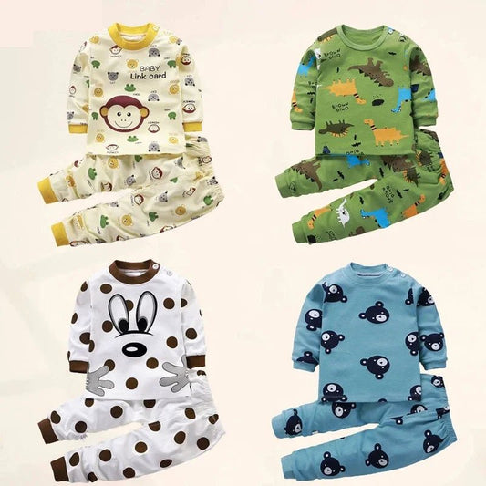 Kids Clothes Children Sets Children's Clothing Boys Girls CottonAutumn winter Clothing Pants Sleepwear Underwear Christmas Gift - PratSN