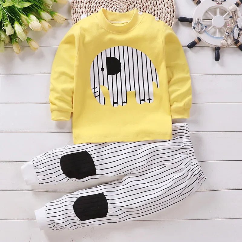 Kids Clothes Children Sets Children's Clothing Boys Girls CottonAutumn winter Clothing Pants Sleepwear Underwear Christmas Gift - PratSN